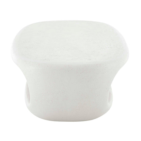 White Concrete Indoor/Outdoor Coffee Table by Uttermost Leyton, alternate view 4