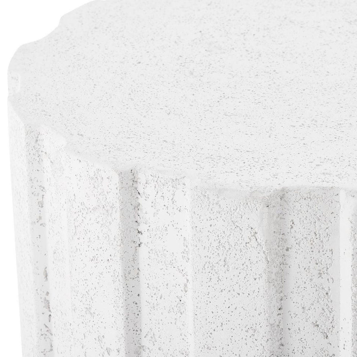 Modern European furniture - White Glass Indoor/Outdoor Accent Table - www.oroa.com