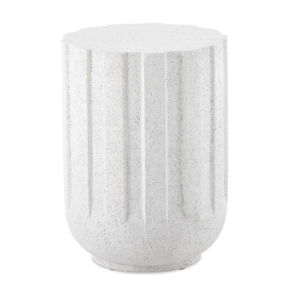 Modern European furniture - White Glass Indoor/Outdoor Accent Table - www.oroa.com