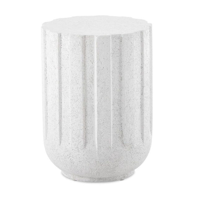 Modern European furniture - White Glass Indoor/Outdoor Accent Table - www.oroa.com
