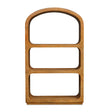 Modern European furniture - Arched Natural Wood Bookcase - www.oroa.com