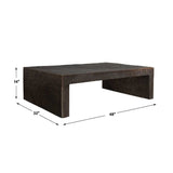 Bronze Indoor/Outdoor Coffee Table by Uttermost Obra, alternate view 7