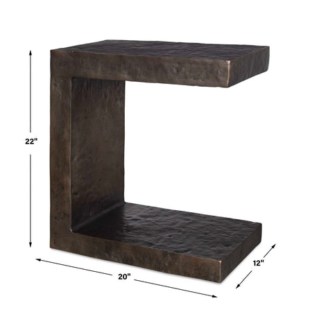 Modern European furniture - Golden Bronze Indoor/Outdoor Side Table - www.oroa.com
