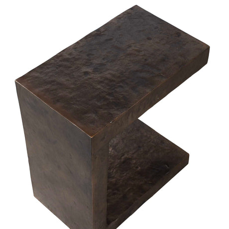 Modern European furniture - Golden Bronze Indoor/Outdoor Side Table - www.oroa.com