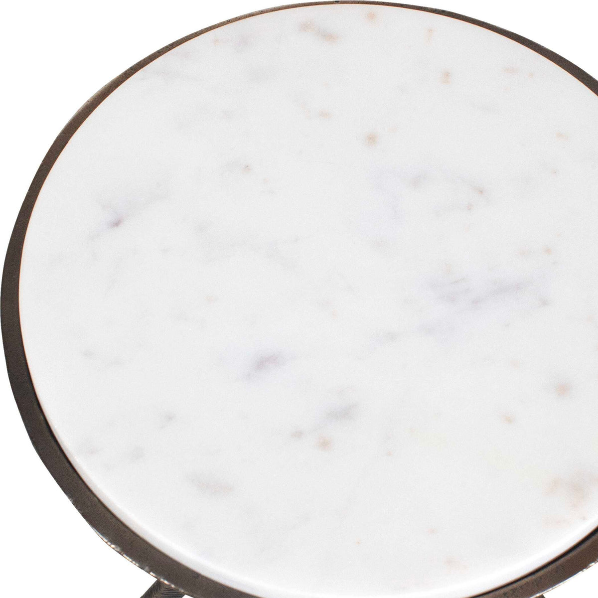 Modern European furniture - Chiseled Bronze Tripod Accent Table - www.oroa.com