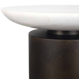 Cylindrical Bronze Indoor/Outdoor Accent Table by Uttermost Oslo, alternate view 3