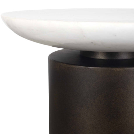Cylindrical Bronze Indoor/Outdoor Accent Table by Uttermost Oslo, alternate view 3
