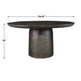 Modern European furniture - Cast Aluminum Indoor/Outdoor Dining Table - www.oroa.com