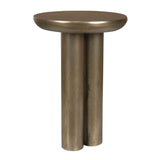 Modern European furniture - Antique Brass Indoor/Outdoor Accent Table - www.oroa.com