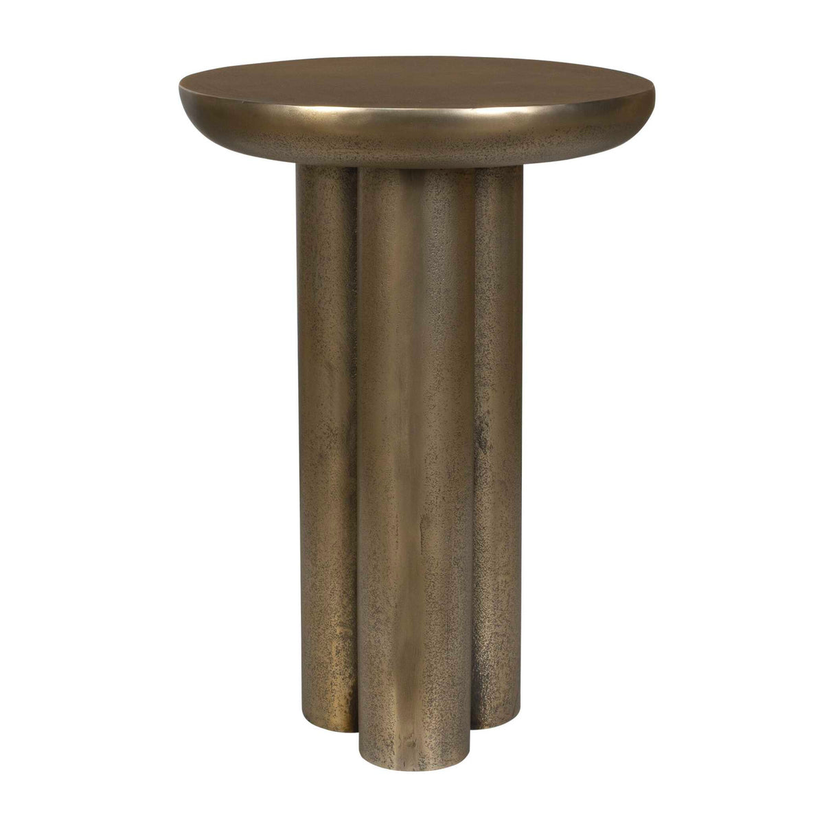 Modern European furniture - Antique Brass Indoor/Outdoor Accent Table - www.oroa.com