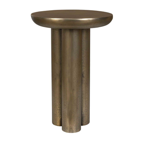 Modern European furniture - Antique Brass Indoor/Outdoor Accent Table - www.oroa.com