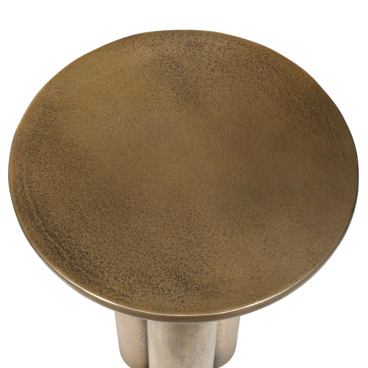 Modern European furniture - Antique Brass Indoor/Outdoor Accent Table - www.oroa.com