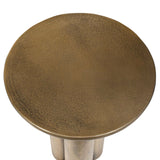 Modern European furniture - Antique Brass Indoor/Outdoor Accent Table - www.oroa.com
