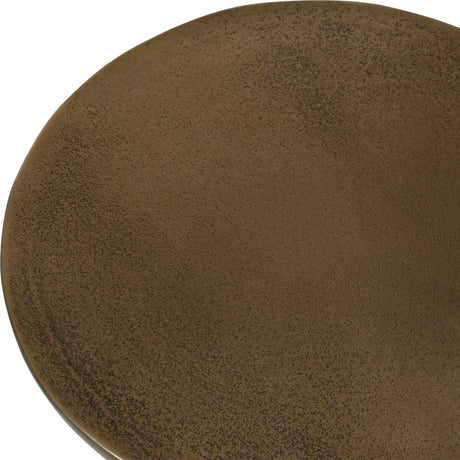 Modern European furniture - Antique Brass Indoor/Outdoor Accent Table - www.oroa.com