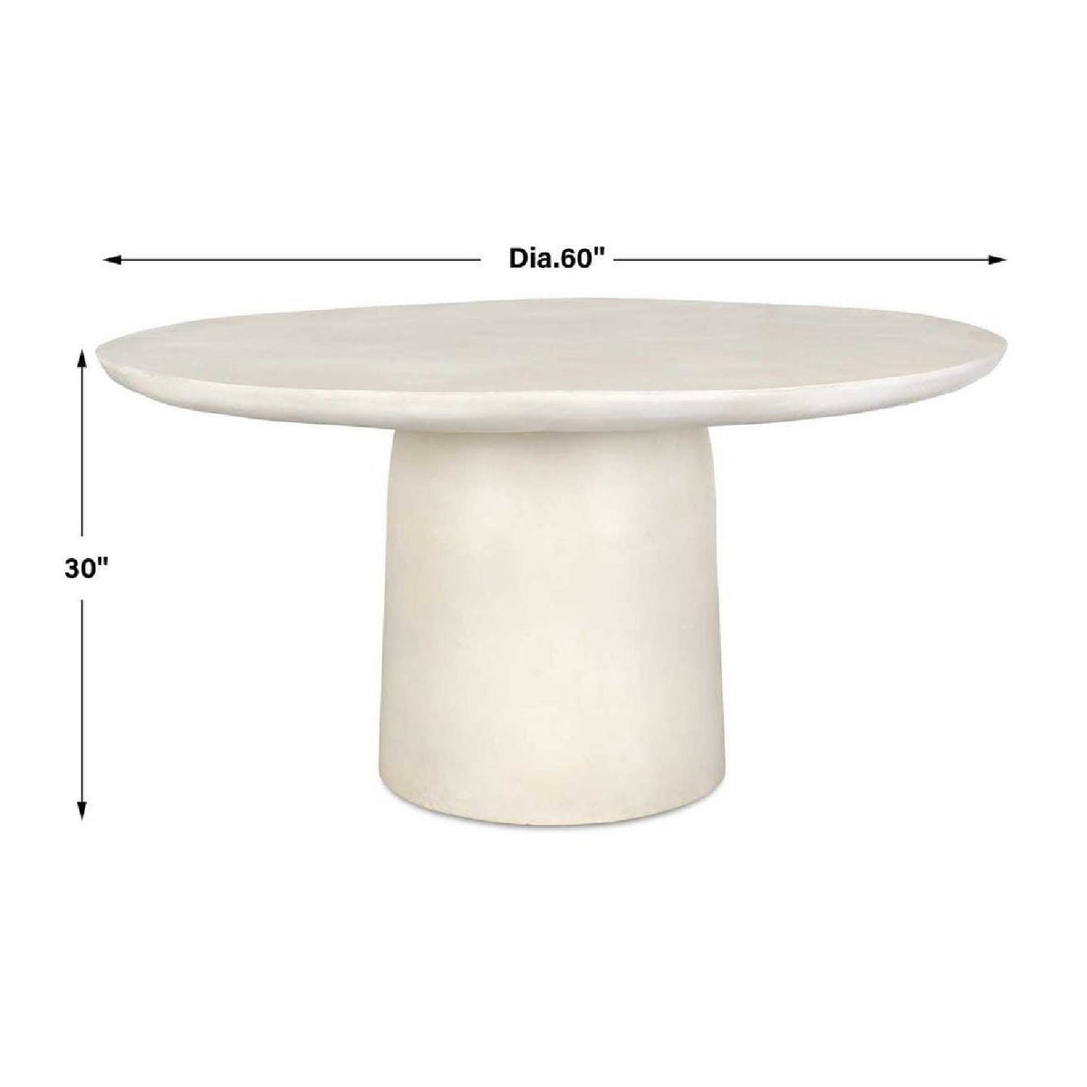 Modern European furniture - Cast Aluminum Indoor/Outdoor Dining Table - www.oroa.com