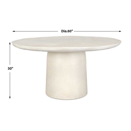 Modern European furniture - Cast Aluminum Indoor/Outdoor Dining Table - www.oroa.com