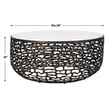 Bronze Base Indoor/Outdoor Coffee Table by Uttermost Sabena, alternate view 6