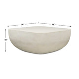 Limestone Finish Indoor/Outdoor Coffee Table by Uttermost Alma, alternate view 6