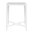Modern European furniture - White Aluminum Indoor/Outdoor Bar Table - www.oroa.com