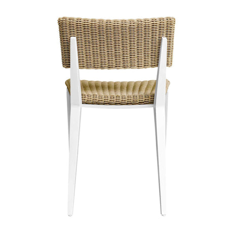 White Aluminum Outdoor Dining Chair by Uttermost Calbas, alternate view 6