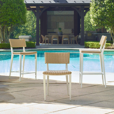 Modern European furniture - Wicker Outdoor Counter Stool - www.oroa.com