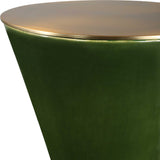 Green Ceramic Hourglass Drink Table by Uttermost Ronde, alternate view 4