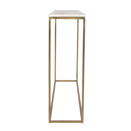 White Marble Minimalist Console Table by Uttermost Redmond, alternate view 4