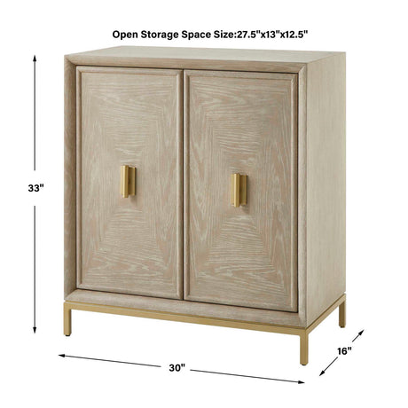 Cerused Oak 2-Door Cabinet by Uttermost Alessia, alternate view 10