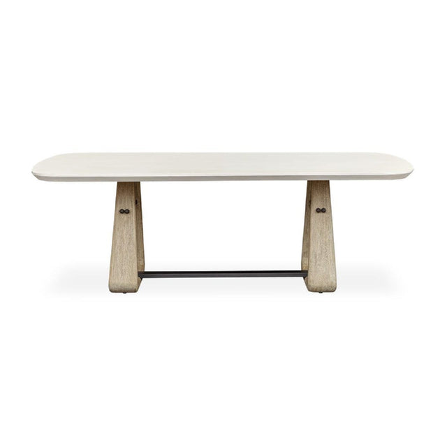 White Rectangular Indoor/Outdoor Dining Table by Uttermost Circa