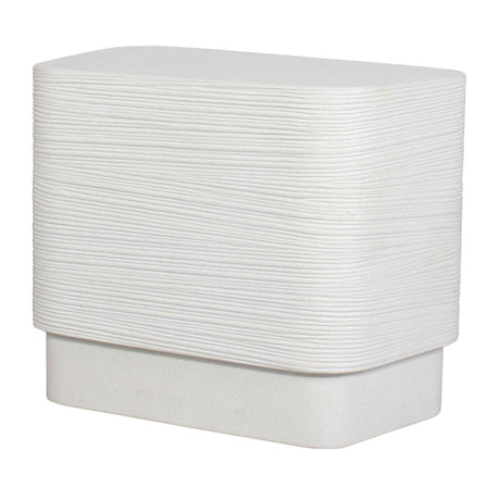 White Concrete Indoor/Outdoor Side Table by Uttermost Saltwater, alternate view 4