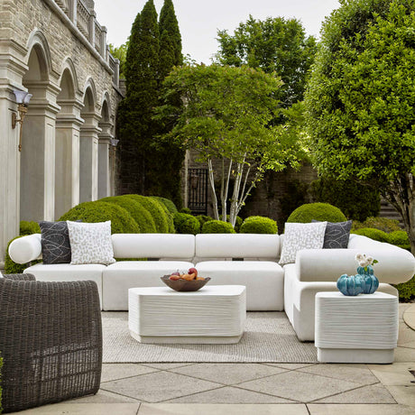 Modern European furniture - Natural Concrete Indoor/Outdoor Coffee Table - www.oroa.com