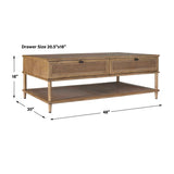 2-Drawer Rattan Cane Coffee Table by Uttermost Coast, alternate view 10