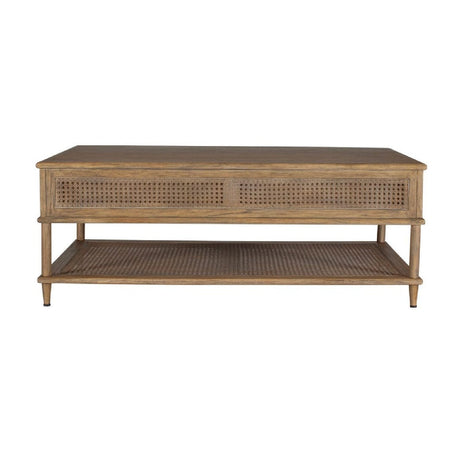 2-Drawer Rattan Cane Coffee Table by Uttermost Coast, alternate view 6
