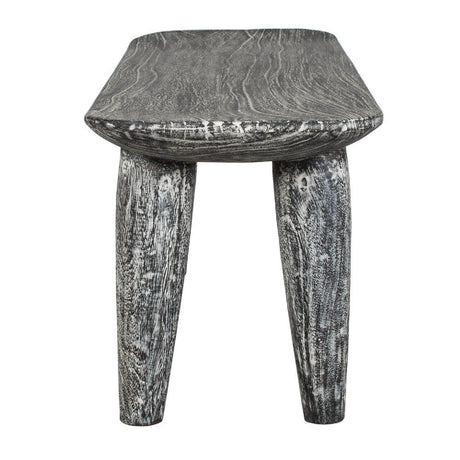 Hand-Carved Suar Wood Bench by Uttermost Fade to Black, alternate view 4