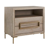 Light Oak 2-Drawer Side Table by Uttermost Alessia, alternate view 3