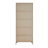 Modern European furniture - Light Oak 2-Drawer Bookshelf - www.oroa.com