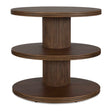 Modern European furniture - Wooden 3-Layered Oval Side Table - www.oroa.com
