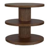 Modern European furniture - Wooden 3-Layered Oval Side Table - www.oroa.com