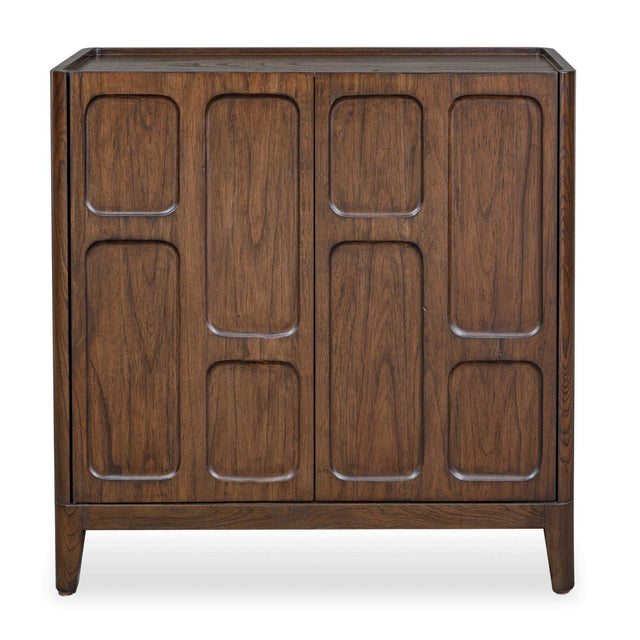 Modern European furniture - Mahogany Wood 2-Door Cabinet - www.oroa.com