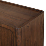 Modern European furniture - Mahogany Wood 2-Door Cabinet - www.oroa.com