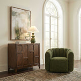 Modern European furniture - Mahogany Wood 2-Door Cabinet - www.oroa.com