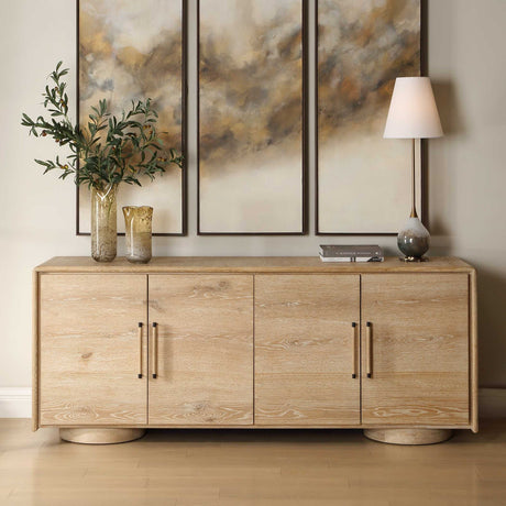 4-Door Oak Cabinet by Uttermost Evanston, alternate view 2