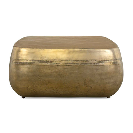 Modern European furniture - Aged Brass Indoor/Outdoor Coffee Table - www.oroa.com
