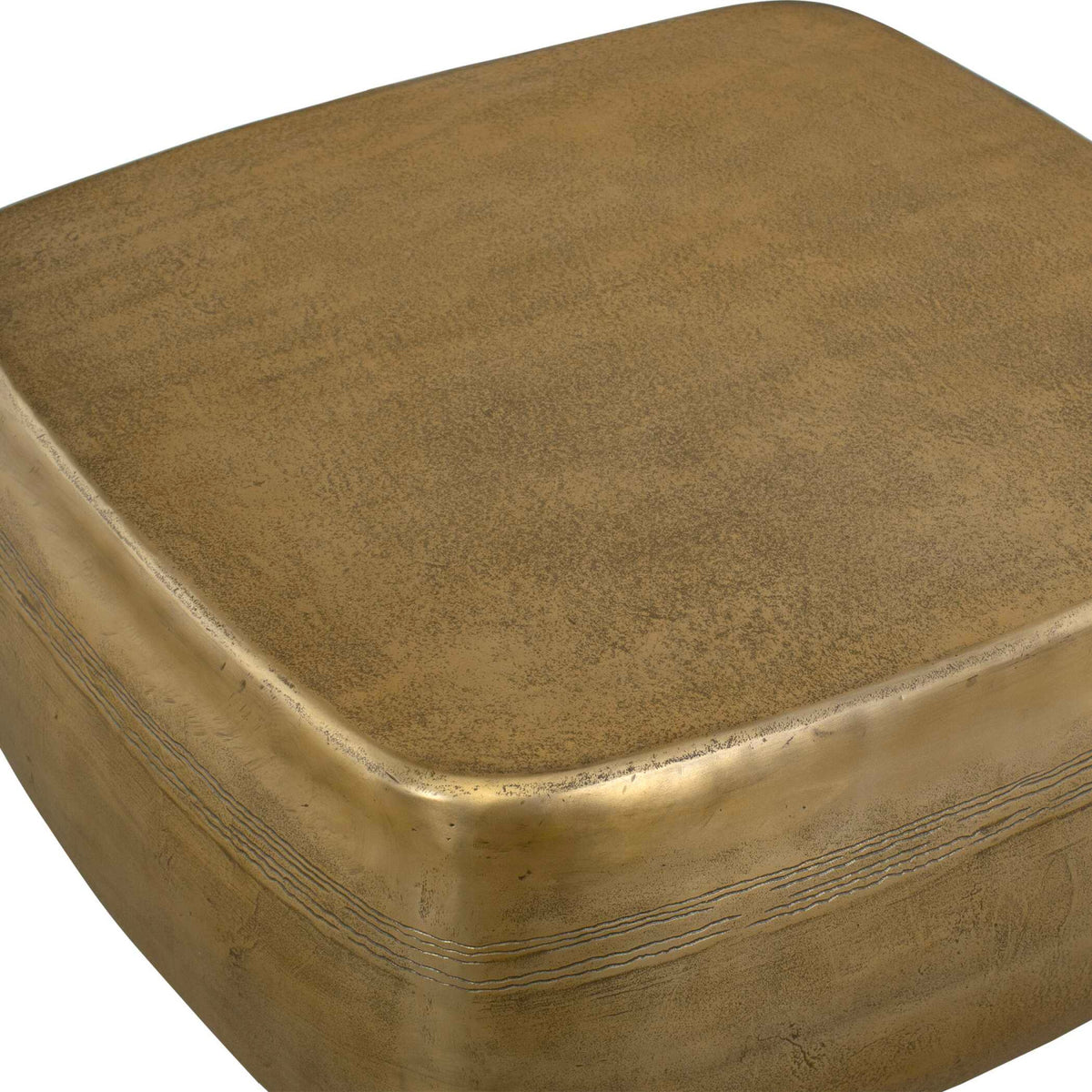 Modern European furniture - Aged Brass Indoor/Outdoor Coffee Table - www.oroa.com