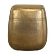 Modern European furniture - Aged Brass Indoor/Outdoor Side Table - www.oroa.com