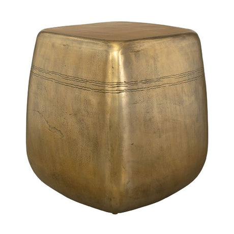 Modern European furniture - Aged Brass Indoor/Outdoor Side Table - www.oroa.com