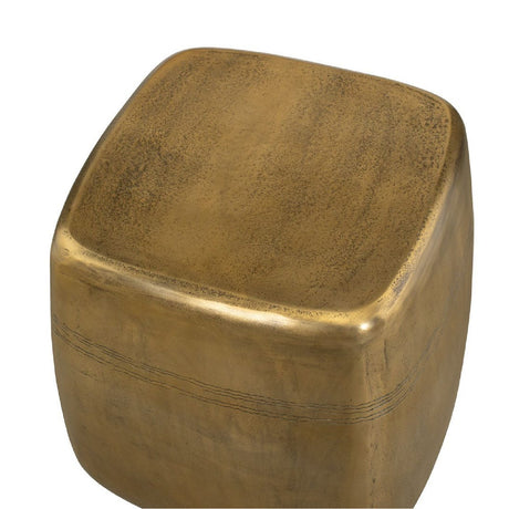 Modern European furniture - Aged Brass Indoor/Outdoor Side Table - www.oroa.com
