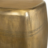 Modern European furniture - Aged Brass Indoor/Outdoor Side Table - www.oroa.com