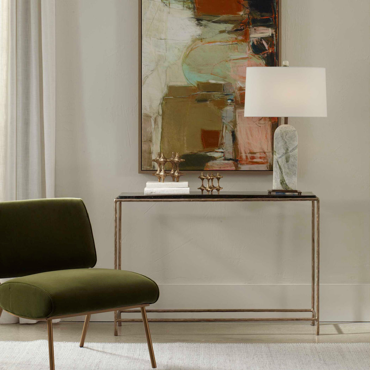 Modern European furniture - Cast Glass Console Table - www.oroa.com