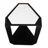 Faceted Dark Bronze Accent Table by Uttermost Keenan, alternate view 4